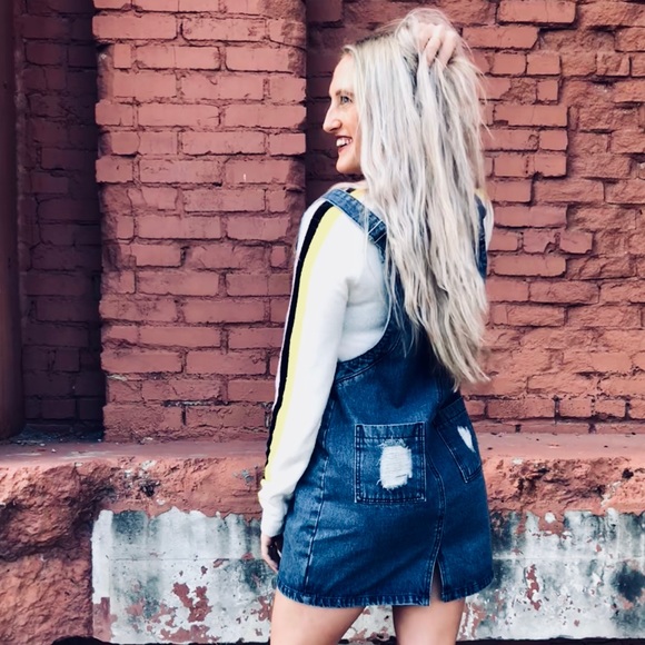 Reversible Denim Overall Dress - Picture 3 of 5